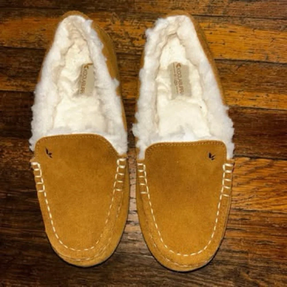 Koolaburra Tan Suede Women's Slippers - Picture 1 of 3